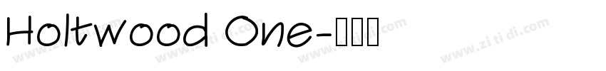 Holtwood One字体转换